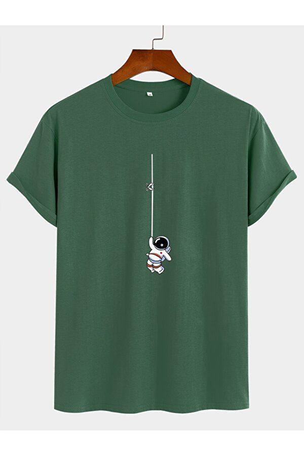 Unisex Mini Astranot Tasarım Basklı Tshirt - FLO 3 Al 1 Öde