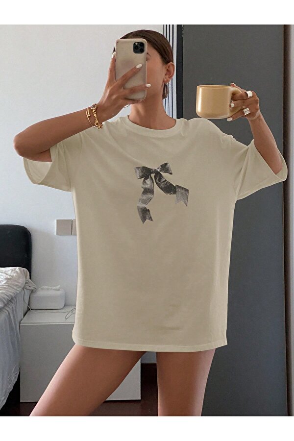 Kurdele Baskılı Baskılı Özel Tasarım Tshirt - 3 Al 1 Öde