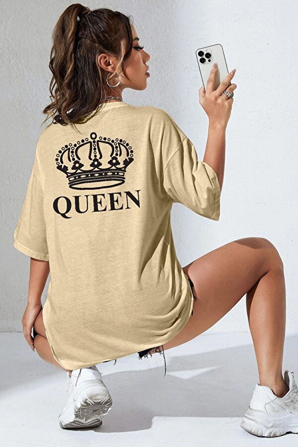 Unisex Quenn Baskılı T-shirt - 3 Al 1 Öde
