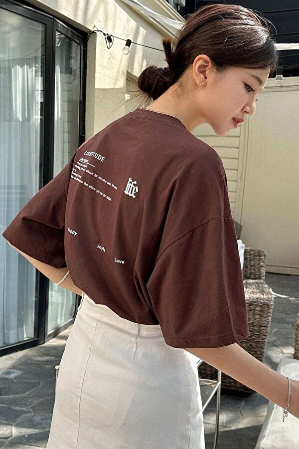 Unisex Life Baskılı T-shirt