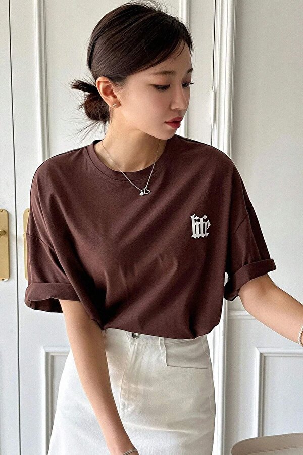 Unisex Life Baskılı T-shirt