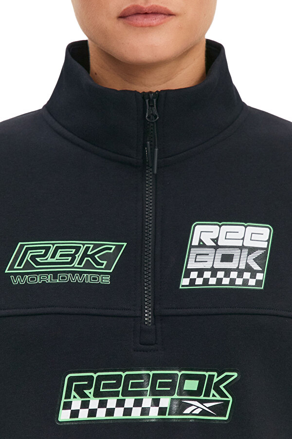 Clothing Reebok Graphic 3/4 Zip Fleece Черный