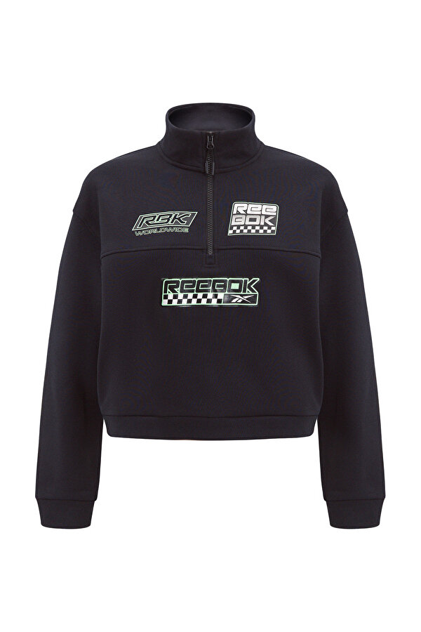 Clothing Reebok Graphic 3/4 Zip Fleece Черный