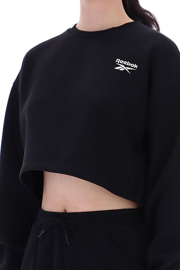 Clothing Reebok Harper Crewneck Cropped S Черный