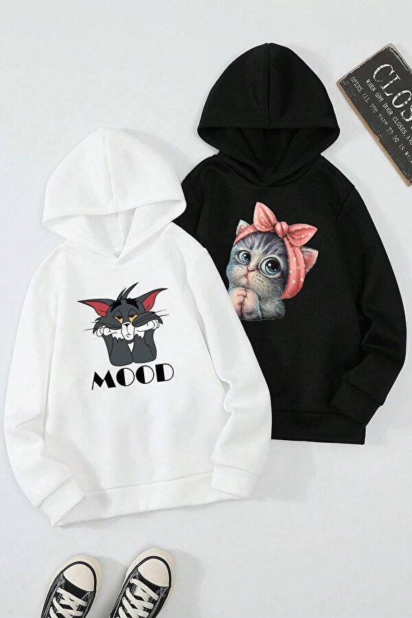 2'li Paket Baskılı Erkek - Kız Çocuk Rahat Kalıp Sweatshirt - FLO 3 Al 1 Öde