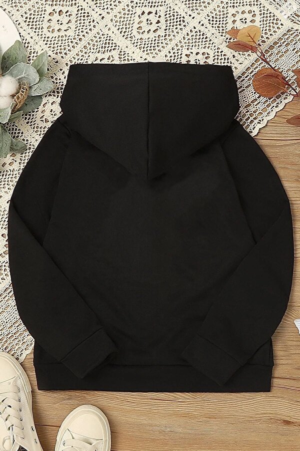 Çocuk Yin Yang Cats Baskılı Sweatshirt