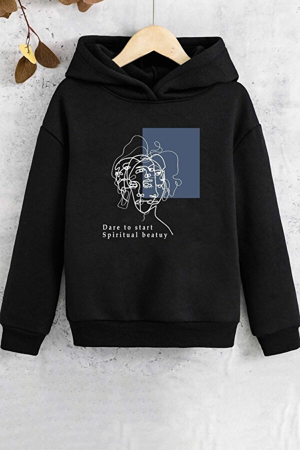 Çocuk Minimal Line Drawing Baskılı Sweatshirt - 3 Al 1 Öde