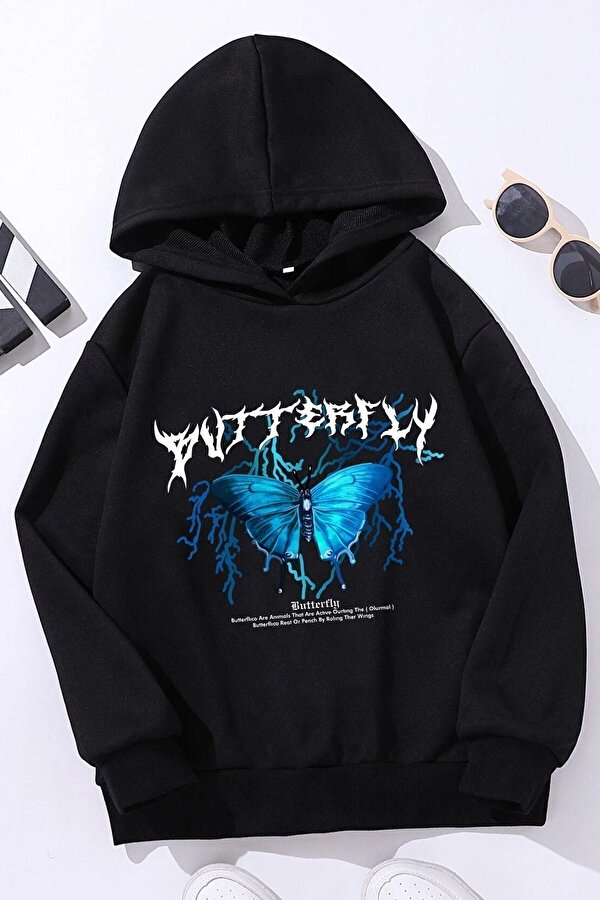Çocuk Blue Butterfly Baskılı Sweatshirt - FLO 3 Al 1 Öde