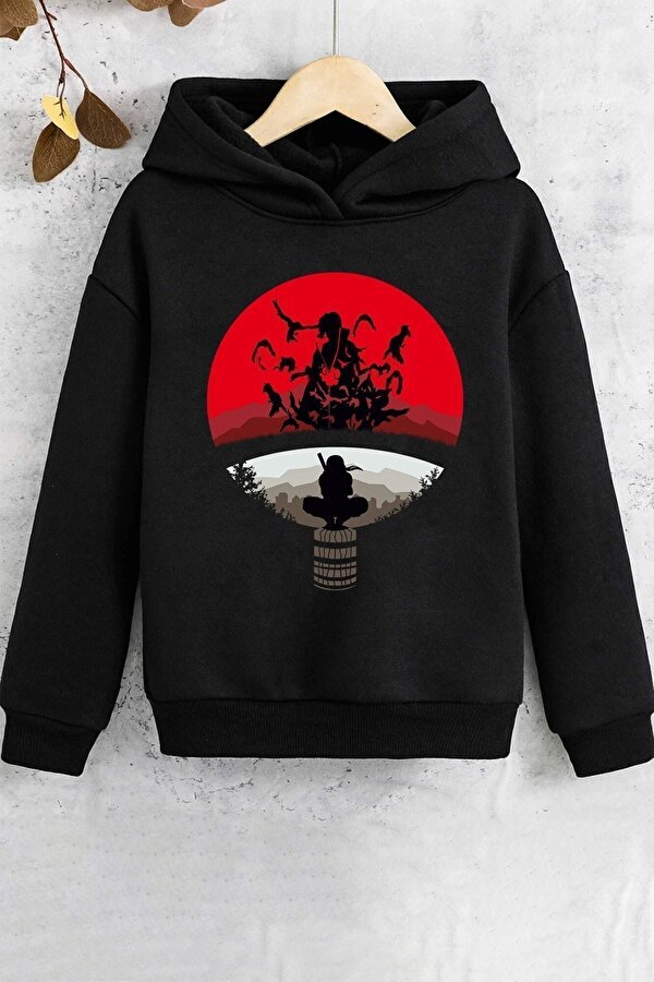 Çocuk Itachi Uchiha Baskılı Sweatshirt - 3 Al 1 Öde
