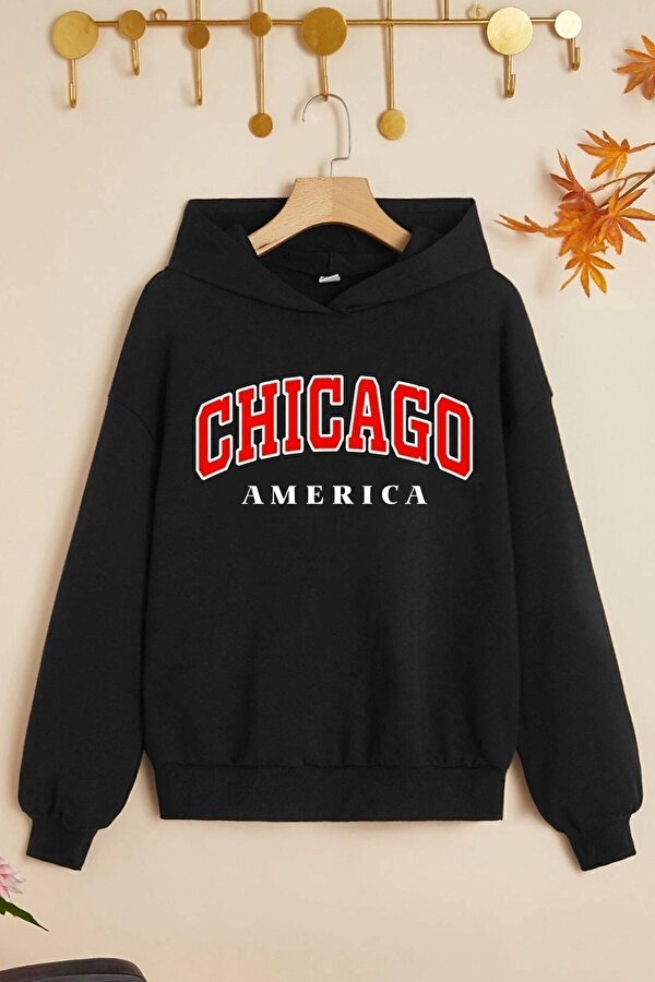 Çocuk Chiago Baskılı Sweatshirt - 3 Al 1 Öde
