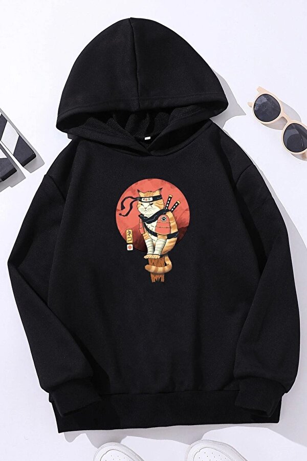 Çocuk Shinobi Kedi Baskılı Sweatshirt - FLO 3 Al 1 Öde