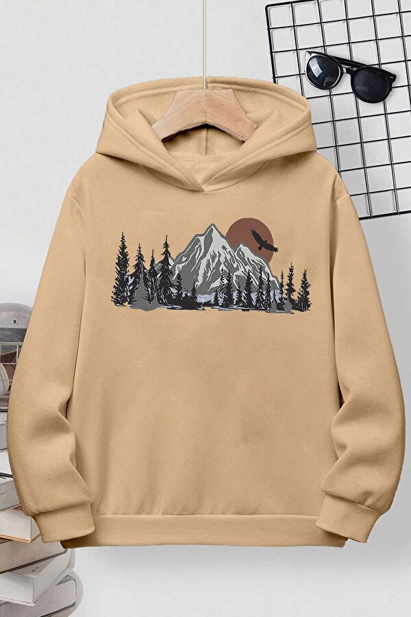 Mountain Baskılı Erkek - Kız Çocuk Rahat Kalıp Sweatshirt - FLO 3 Al 1 Öde