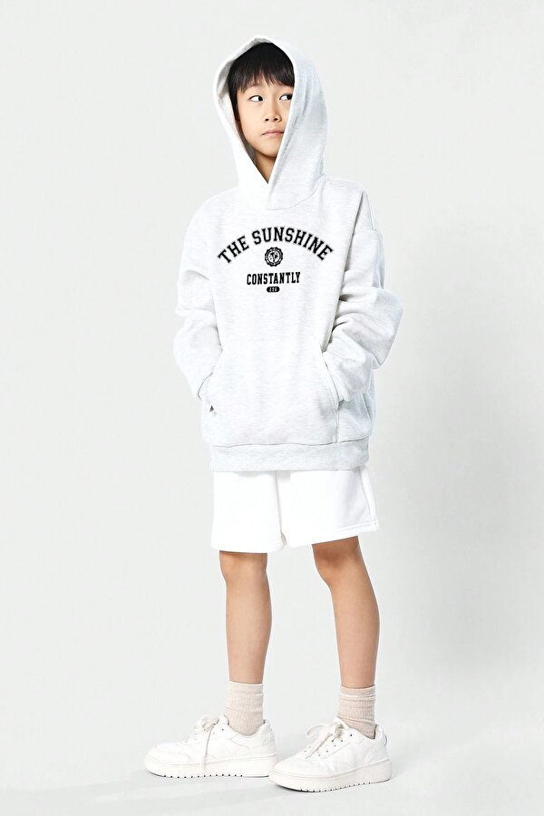 The Sunshine Baskılı Erkek - Kız Çocuk Rahat Kalıp Sweatshirt - 3 Al 1 Öde