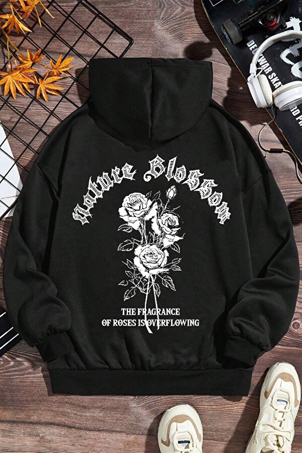 White Rose Baskılı Erkek - Kız Çocuk Rahat Kalıp Sweatshirt - FLO 3 Al 1 Öde