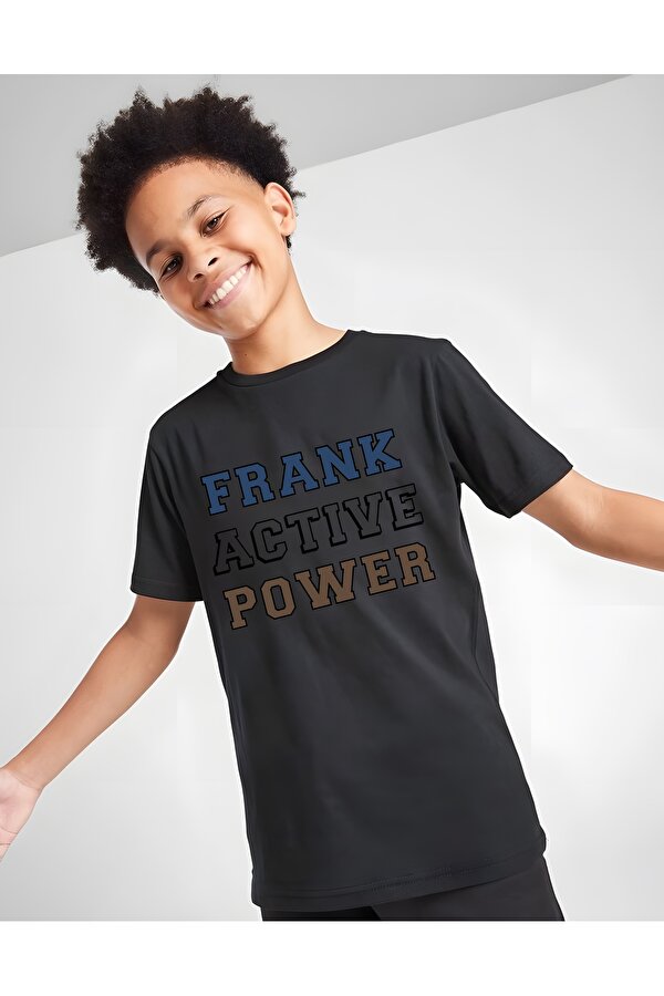 Çocuk Frank Baskılı Pamuklu Tshirt - 3 Al 1 Öde