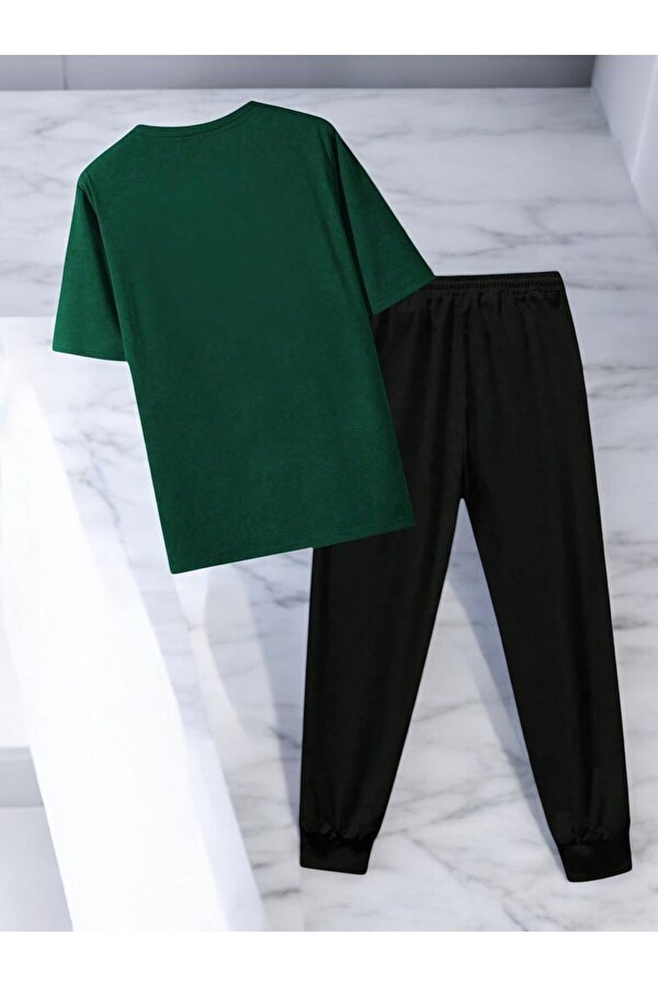 Unisex Beatiful Soul Tasarım Basklı Tshirt Eşofman Takımı