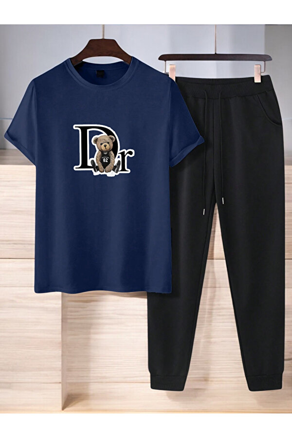 Unisex Dr: AYI Tasarım Basklı Tshirt Eşofman Takımı