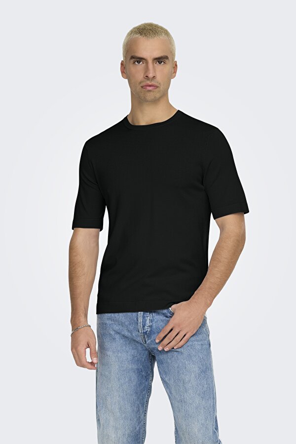 Only & Sons Erkek T Shirt 22022928 SİYAH