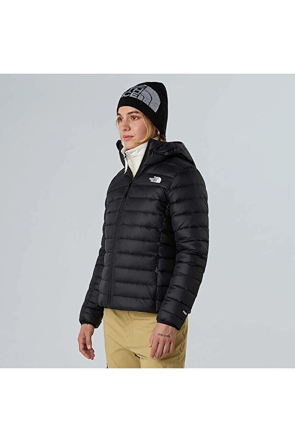 Kadın Kaz Tüyü Mont Classıc Down Hooded Jacket Nf0A8D3Ejk31