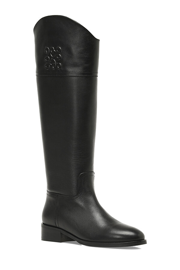 VUSIA 5PR Siyah Kadın Düz Çizme