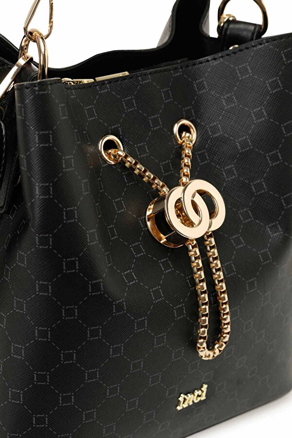 INCI MNG INCIHANDLE 5PR Siyah Kadın Kol Çantası