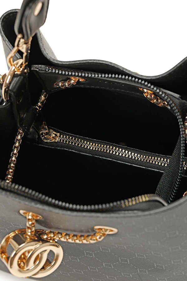 INCI MNG INCIHANDLE 5PR Siyah Kadın Kol Çantası