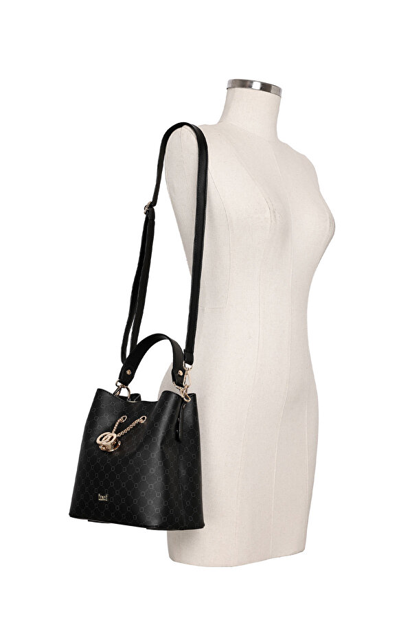 INCI MNG INCIHANDLE 5PR Siyah Kadın Kol Çantası