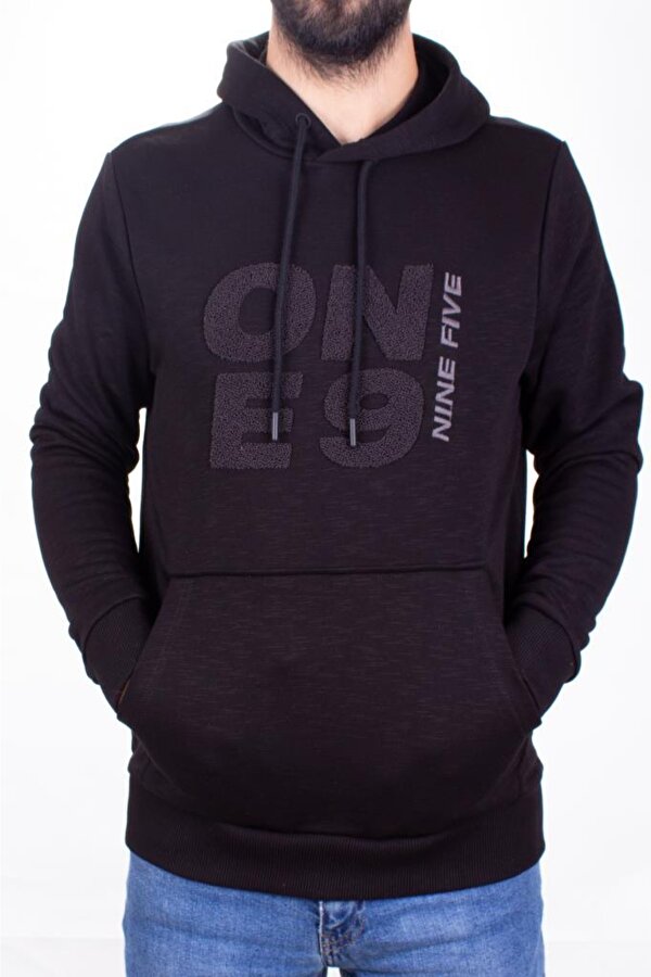 Twister 1931 Siyah Kapüşonlu Erkek Sweatshirt