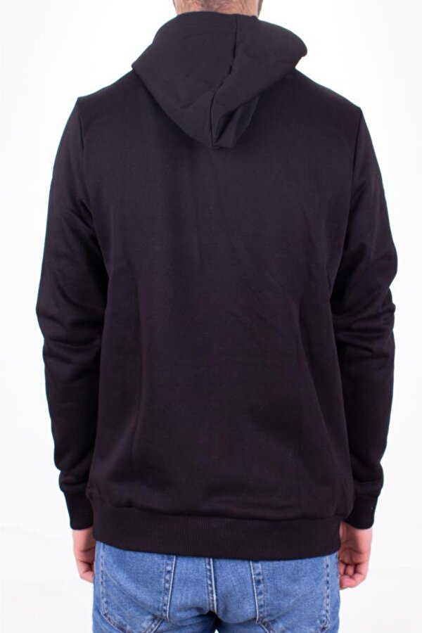 Twister 1910 Siyah Kapüşonlu Erkek Sweatshirt