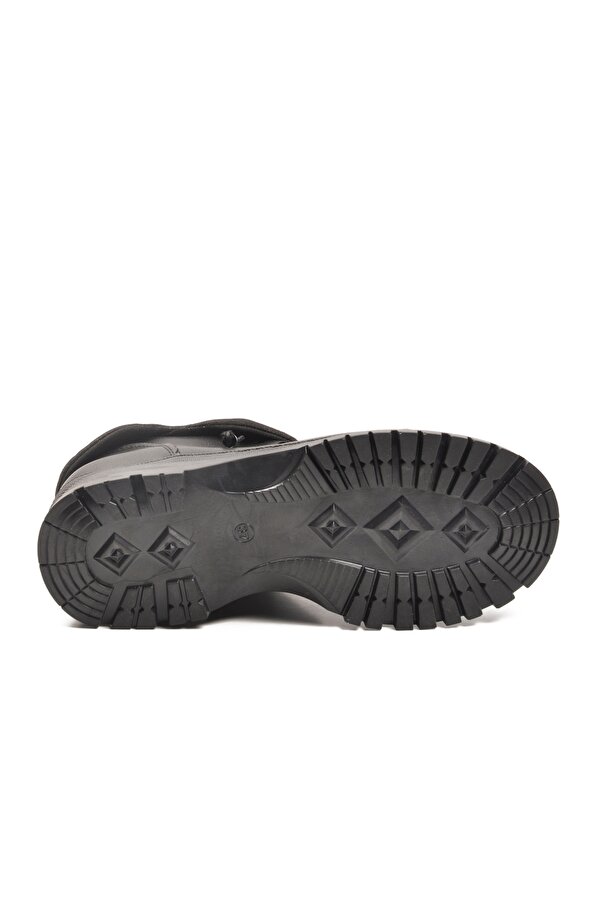 Aspor Siyah İçi Polarlı Fermuarlı Kadın Bot