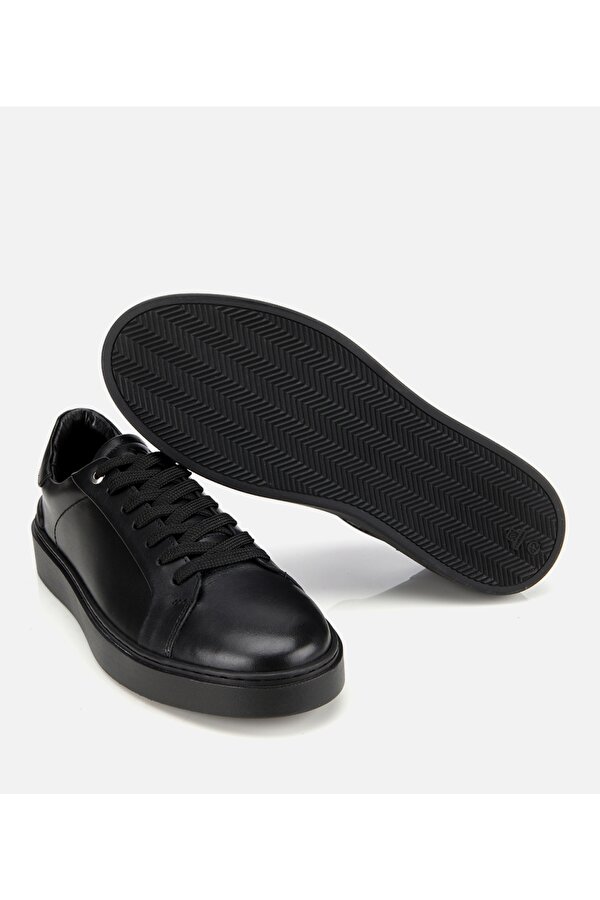 Erkek Deri Siyah Günlük Ayakkabı