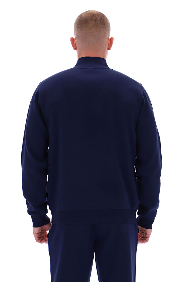 Reebok Asher Small Logo Qtr Zip Синий Мужчина Толстовка На Молнии