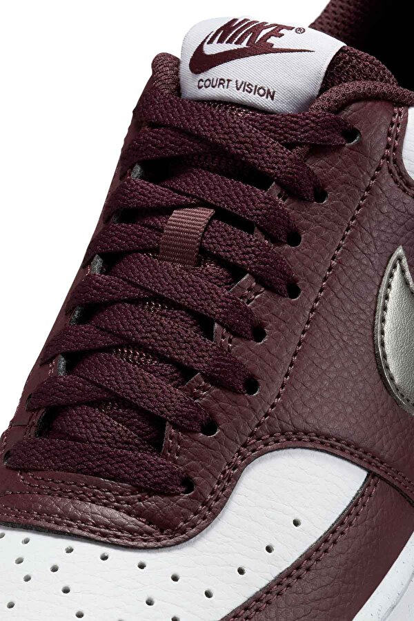 W  COURT VISION LO NN Bordo Kadın Sneaker