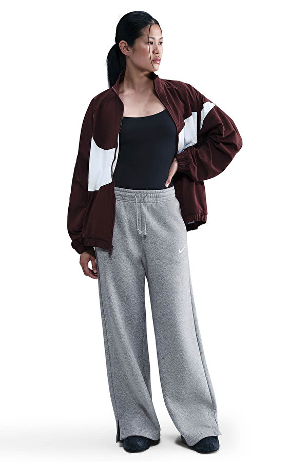 W NSW PHNX FLC HR PANT WI Gri Kadın Eşofman Altı