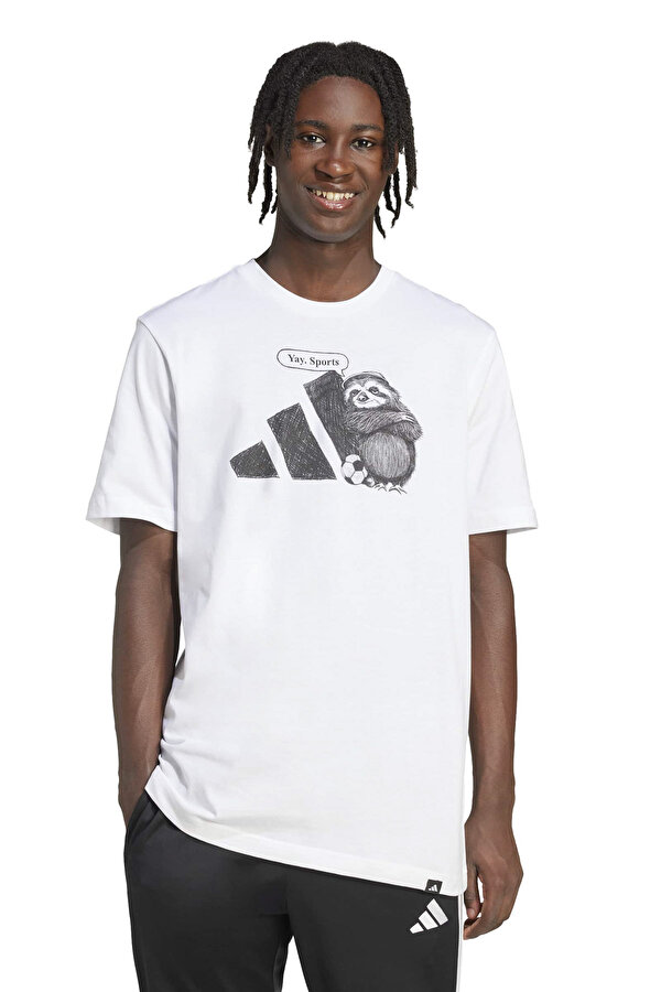 M SPW YAY T Beyaz Erkek Kısa Kol T-Shirt