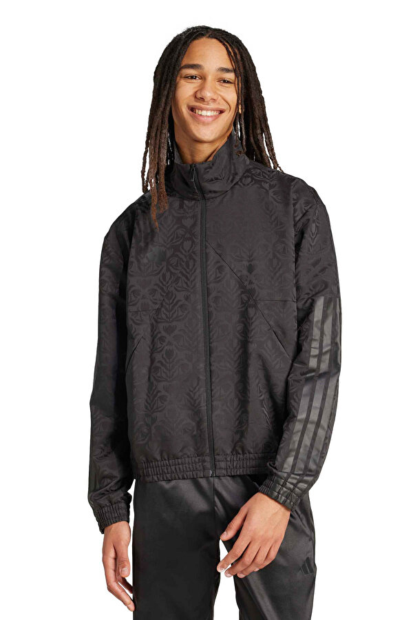 M TIRO WV TT Q3 Siyah Erkek Fermuarlı Sweatshirt