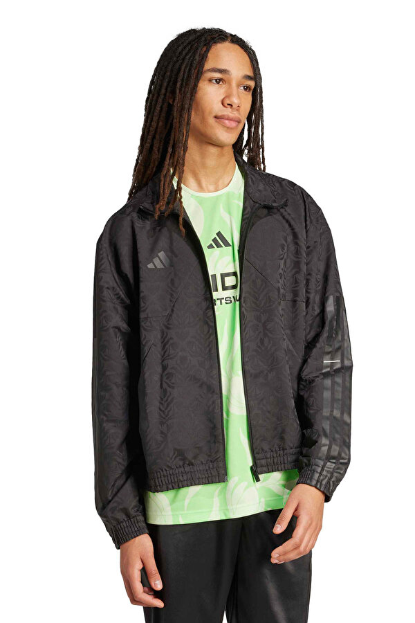 M TIRO WV TT Q3 Siyah Erkek Fermuarlı Sweatshirt