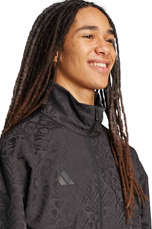 M TIRO WV TT Q3 Siyah Erkek Fermuarlı Sweatshirt