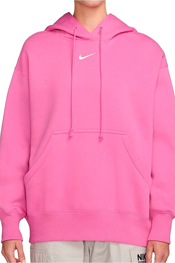 W NSW STYLE FLC PO HOODIE PINK Woman 060