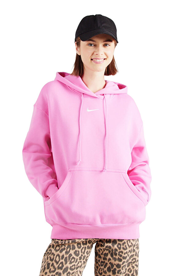 W NSW STYLE FLC PO HOODIE PINK Woman 060