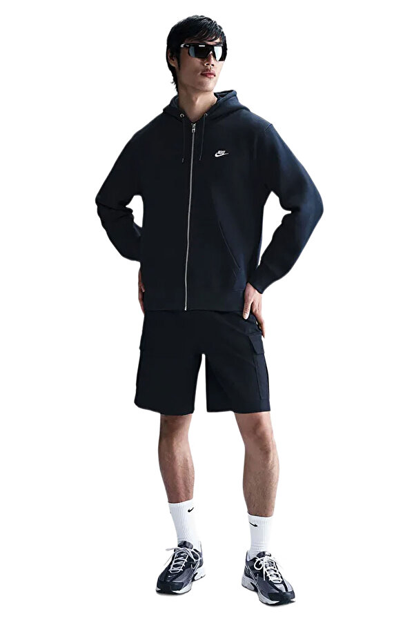 M NK CLUB BB FZ HOODIE NAVY BLUE Man 448