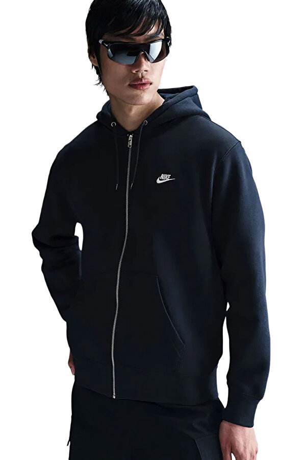 M NK CLUB BB FZ HOODIE NAVY BLUE Man 448