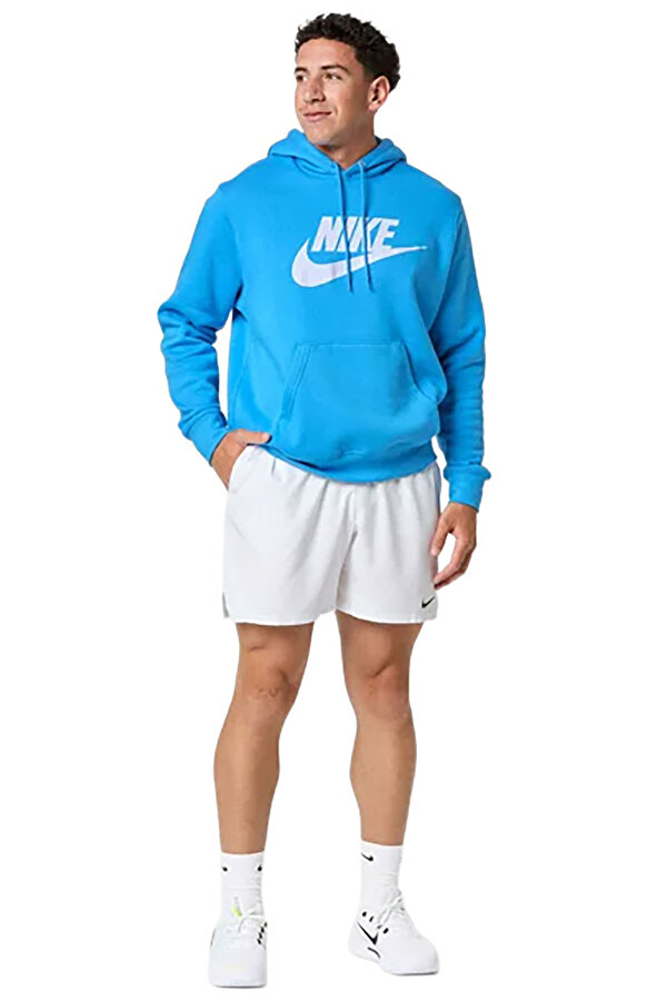 M NK CLUB BB PO GFX HOODI BLUE Man 060
