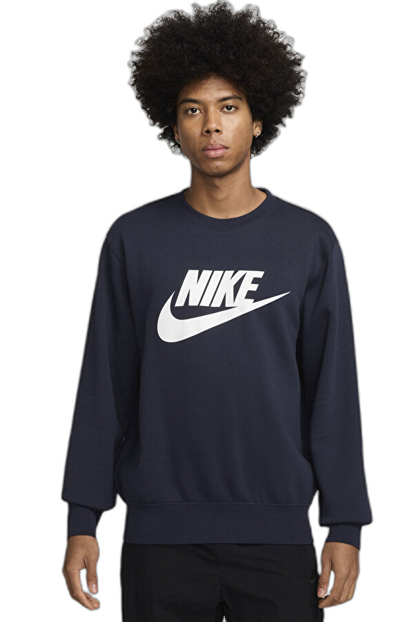 M NK CLUB BB GFX CREW NAVY BLUE Man 063