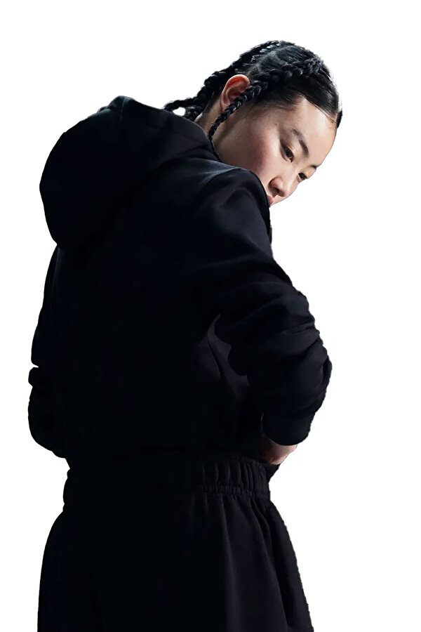 W NSW PHNX FLC STD PO HOO BLACK Woman 060