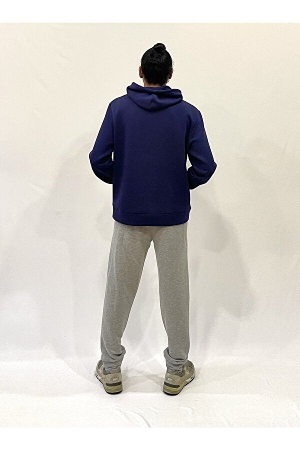 Erkek Kapşonlu Rahat Kalıp İçi Polarlı 3 iplik EL Yazılı Californıa Baskılı Swetashırt spr24sw03