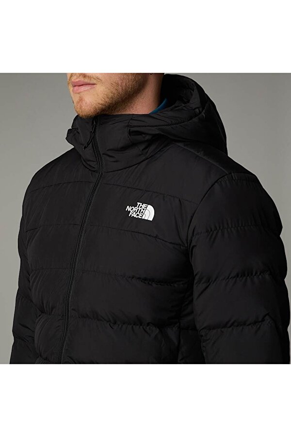 Aconcagua 3 Hoodie Erkek Siyah Kapüşonlu Mont