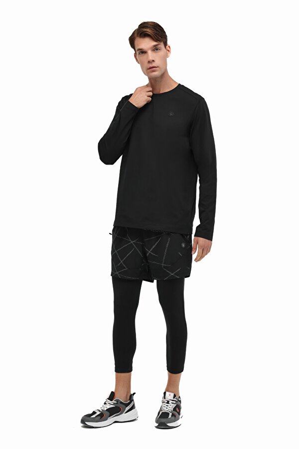 MB FACTS 14LJK-12829 5PR BLACK Man Usleeve T-Sh