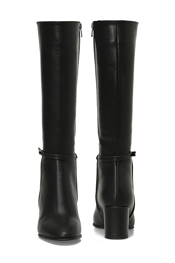 25K-7049 5PR Siyah Kadın Topuklu Çizme