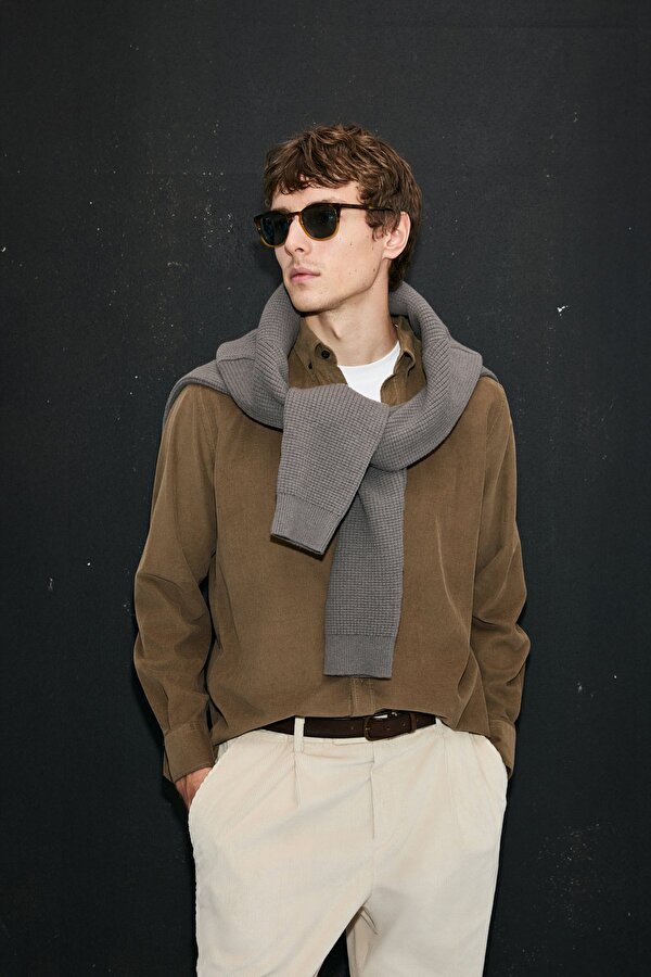 112010682 Drew Erkek Basic Gömlek Regular Fit Erkek Gömlek